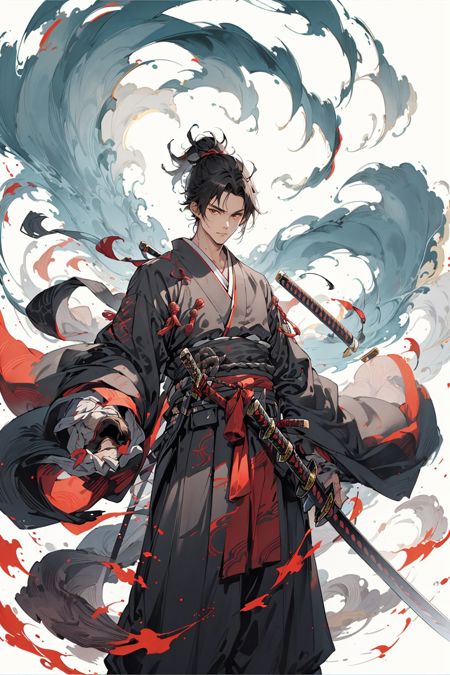 07000-2883657969-,weapon, 1boy, male focus, sword, solo, japanese clothes, holding, holding weapon, katana, holding sword, sheath, , , long sleev.jpg